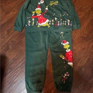 Dr. Seuss Green Grinch sweatshirt & Joggers